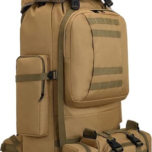 King'sGuard 100L Camping Hiking Backpack Molle Rucksack Military Camping Backpacking Daypack