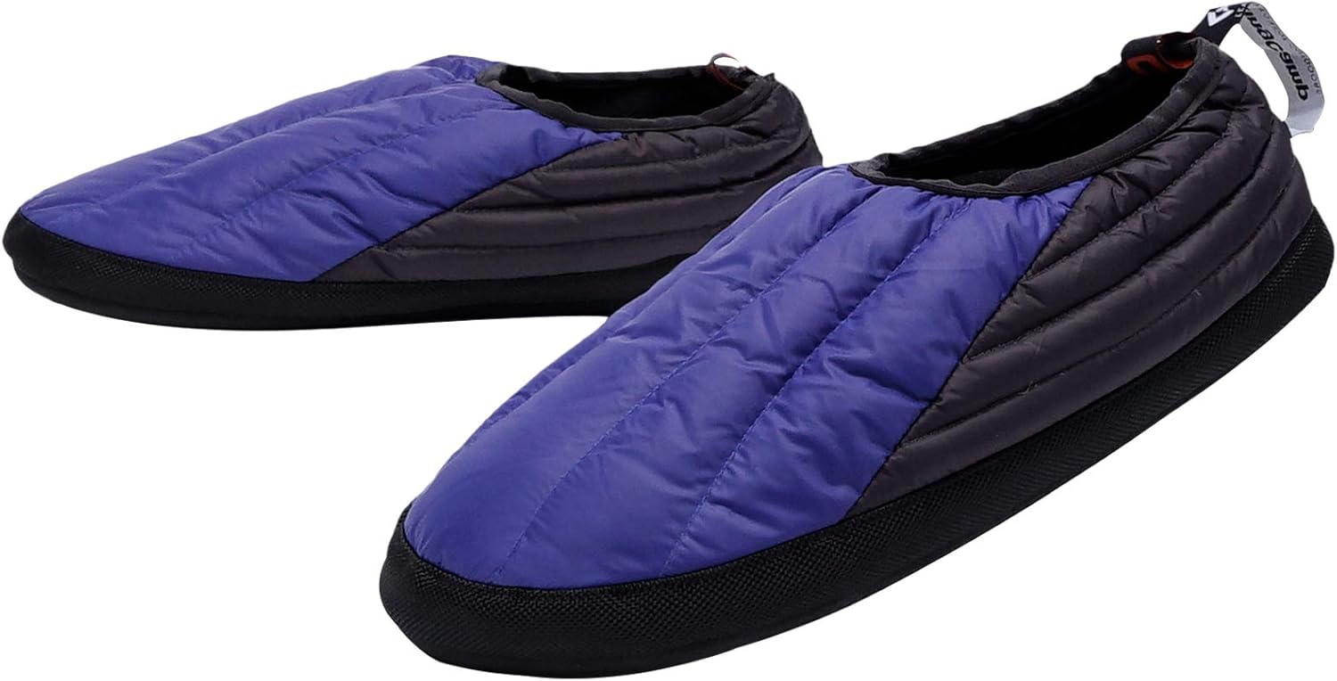 KingCamp Unisex Down Camping Slippers Soft Slippers with Non Slip Rubber Sole & Carry Bag (3 Colors and 4 Sizes)