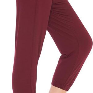 Leggings Depot Women's Printed Solid Activewear Jogger Track Cuff Sweatpants