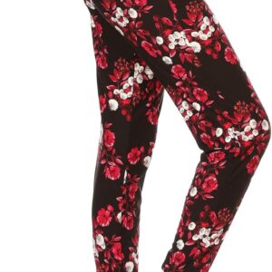 Leggings Depot Women's Printed Solid Activewear Jogger Track Cuff Sweatpants