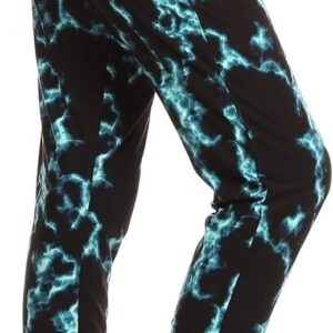 Leggings Depot Women's Printed Solid Activewear Jogger Track Cuff Sweatpants