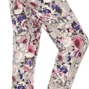 Leggings Depot Women's Printed Solid Activewear Jogger Track Cuff Sweatpants