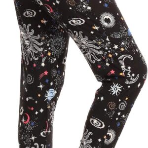 Leggings Depot Women's Printed Solid Activewear Jogger Track Cuff Sweatpants