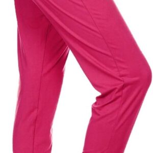 Leggings Depot Women's Printed Solid Activewear Jogger Track Cuff Sweatpants