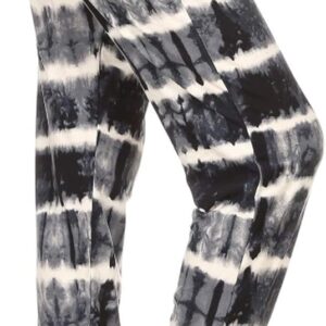 Leggings Depot Women's Printed Solid Activewear Jogger Track Cuff Sweatpants
