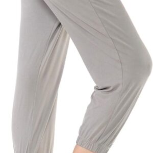 Leggings Depot Women's Printed Solid Activewear Jogger Track Cuff Sweatpants