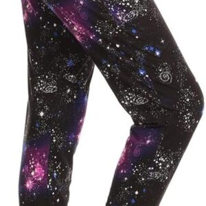 Leggings Depot Women's Printed Solid Activewear Jogger Track Cuff Sweatpants