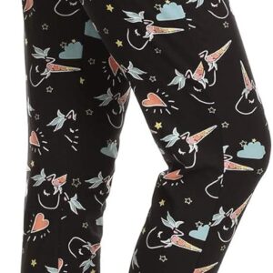 Leggings Depot Women's Printed Solid Activewear Jogger Track Cuff Sweatpants