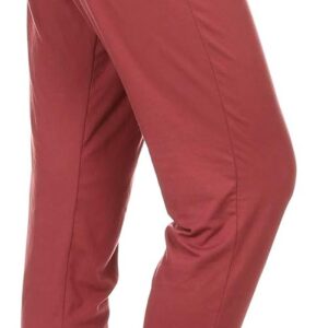 Leggings Depot Women's Printed Solid Activewear Jogger Track Cuff Sweatpants