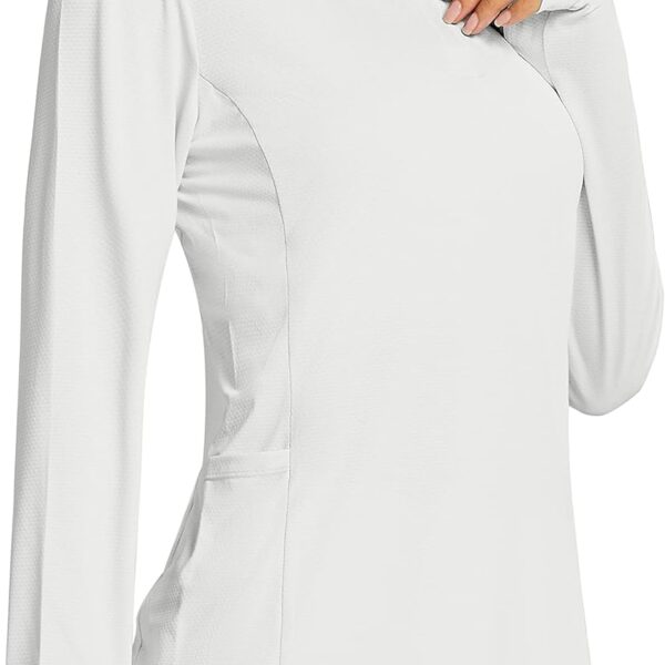Libin Women's Long Sleeve Golf Shirts Half-Zip Workout Shirt Quick Dry UPF 50+ Sun Protection Athletic Hiking Tops