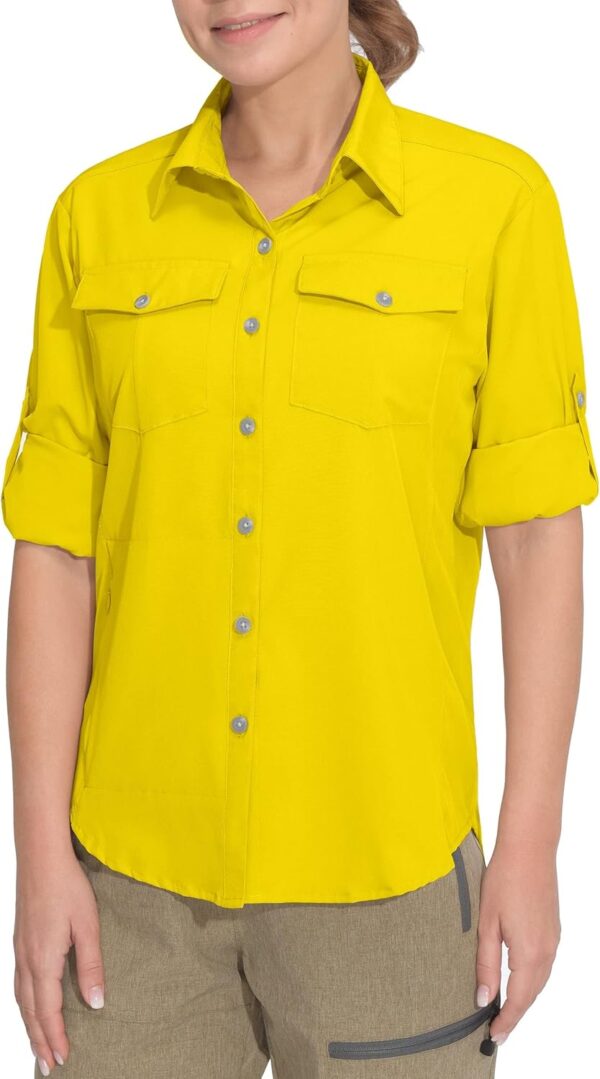 Little Donkey Andy Women's Stretch Quick Dry UPF50+ Long Sleeve Shirt for Hiking, Travel, Camping