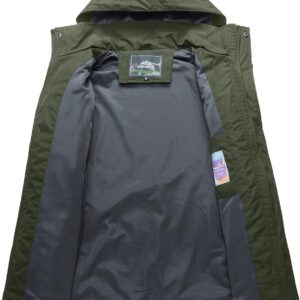 MAGCOMSEN Men's Lightweight Softshell Spring and Fall Sportswear Windbreaker Windproof Jacket Hooded Raincoat