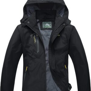 MAGCOMSEN Men's Lightweight Softshell Spring and Fall Sportswear Windbreaker Windproof Jacket Hooded Raincoat