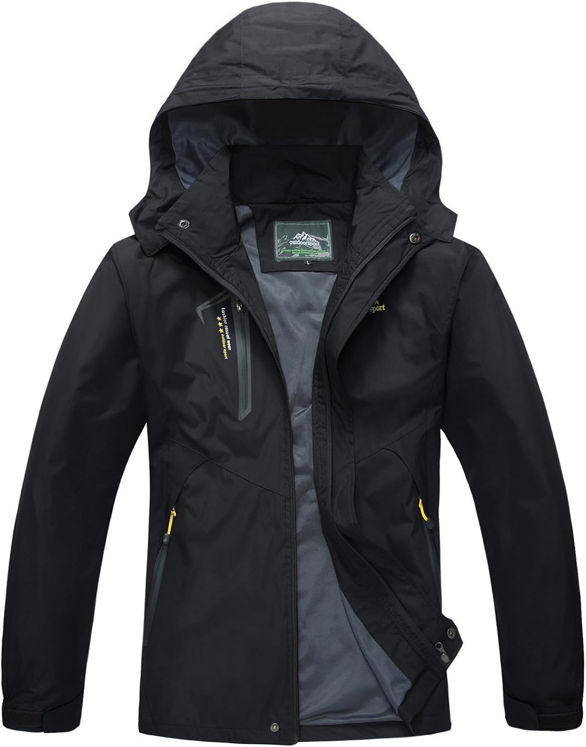 MAGCOMSEN Men's Lightweight Softshell Spring and Fall Sportswear Windbreaker Windproof Jacket Hooded Raincoat