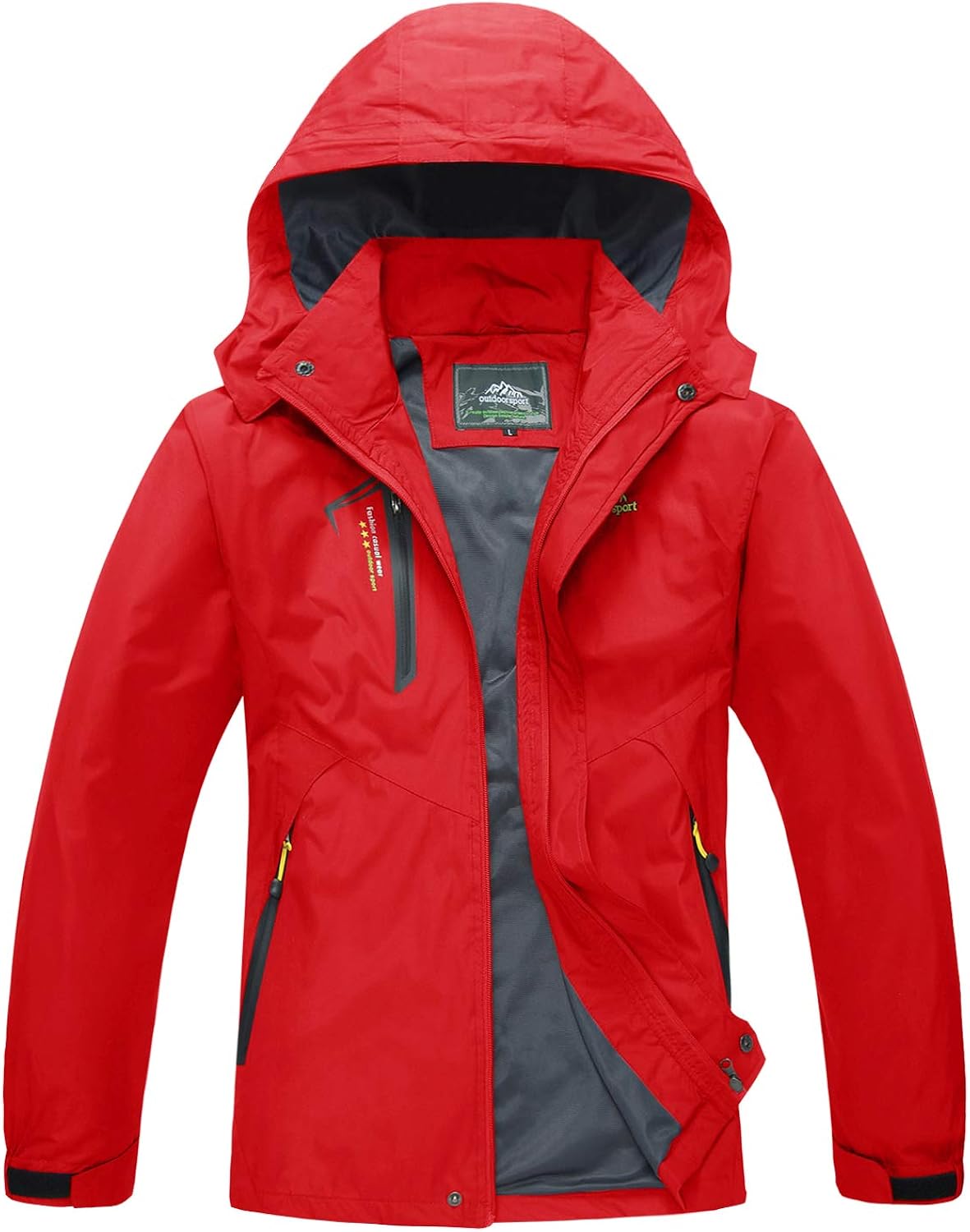 MAGCOMSEN Men's Lightweight Softshell Spring and Fall Sportswear Windbreaker Windproof Jacket Hooded Raincoat