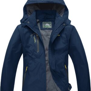 MAGCOMSEN Men's Lightweight Softshell Spring and Fall Sportswear Windbreaker Windproof Jacket Hooded Raincoat