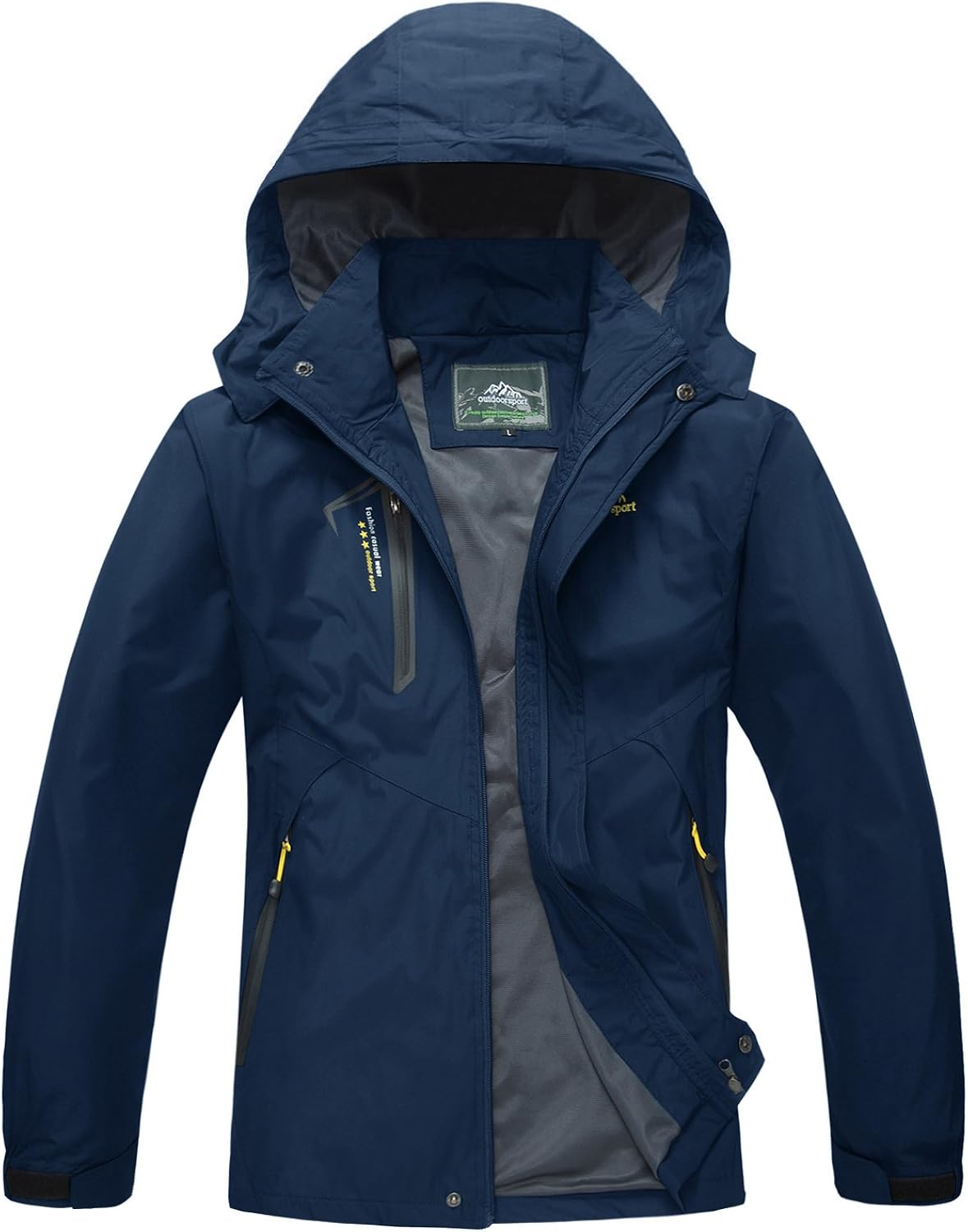 MAGCOMSEN Men's Lightweight Softshell Spring and Fall Sportswear Windbreaker Windproof Jacket Hooded Raincoat