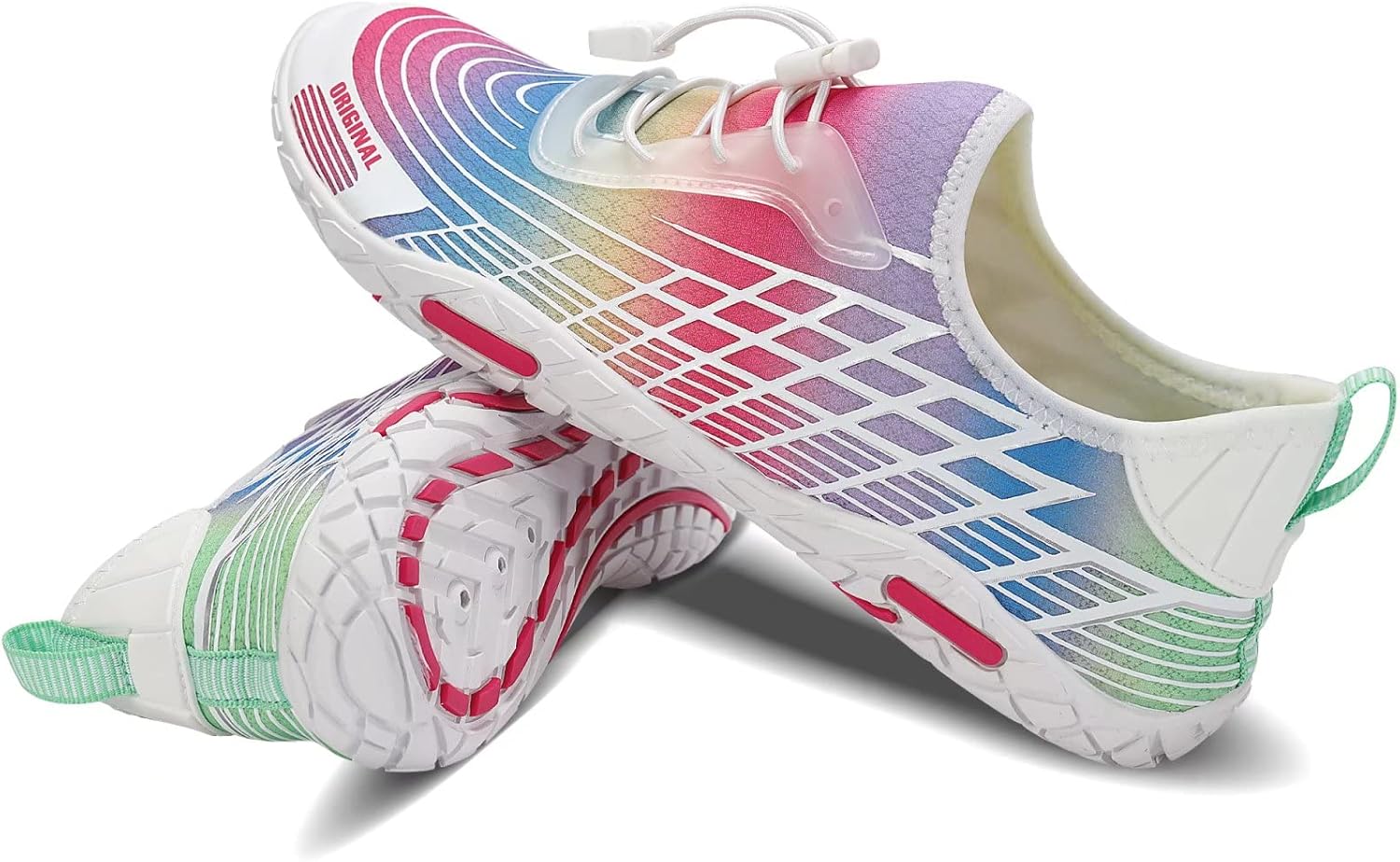 MAYZERO Water Shoes Men Women Swim Surf Shoes Beach Pool Shoes Wide Toe Hiking Aqua Shoes Winter House Slippers