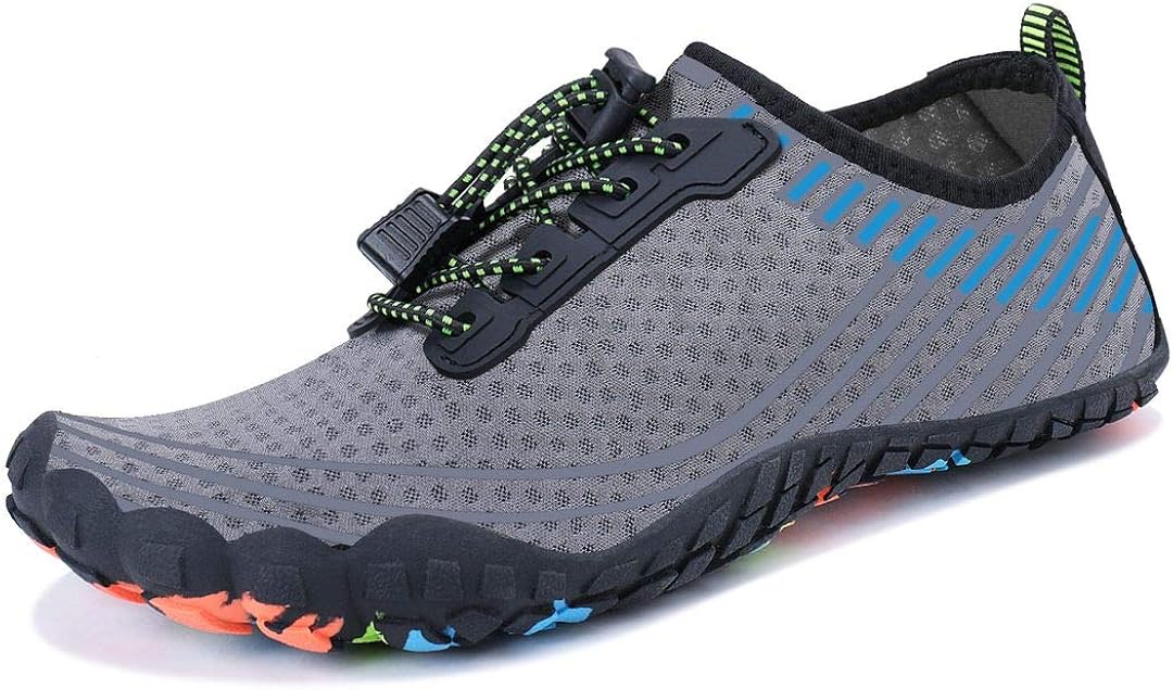 MAYZERO Water Shoes Men Women Swim Surf Shoes Beach Pool Shoes Wide Toe Hiking Aqua Shoes Winter House Slippers