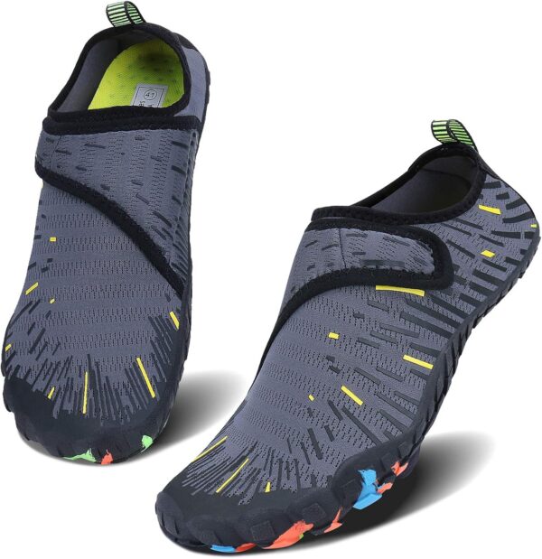 MAYZERO Water Shoes Men Women Swim Surf Shoes Beach Pool Shoes Wide Toe Hiking Aqua Shoes Winter House Slippers