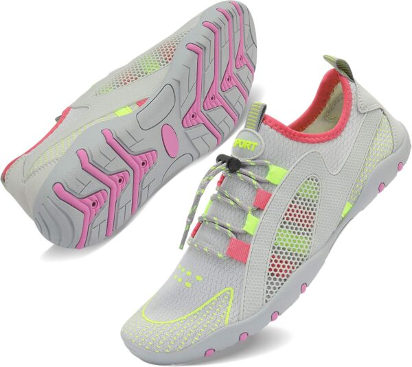 MAYZERO Water Shoes Men Women Swim Surf Shoes Beach Pool Shoes Wide Toe Hiking Aqua Shoes Winter House Slippers