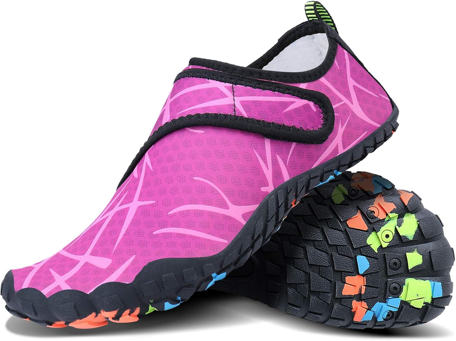 MAYZERO Water Shoes Men Women Swim Surf Shoes Beach Pool Shoes Wide Toe Hiking Aqua Shoes Winter House Slippers