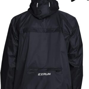Men's Waterproof Hooded Rain Jacket Windbreaker Lightweight Packable Raincoat