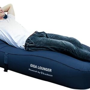MicroNovelty GIGA Lounger GS1:one-Key Automatic Inflatable Lounger,Integrated Electric Pump & Power Bank,Inflate with just one Click,100s Fast Inflating,150kg Bear Weight,Wear-Resistant Material