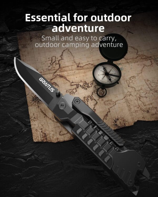 Multitool Knife 17 in 1Fire Starting Sticks, Bottle Opener, Saw Screwdrivers Bottle Opener, Whistle, Window Breaker and More -Perfect for Camping, Outdoorl, Survival and Everyday Use,Gifts for Men Dad