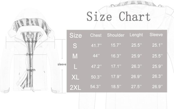 OTU Women's Waterproof Rain Jacket Lightweight Hooded Raincoat for Hiking Travel Outdoor