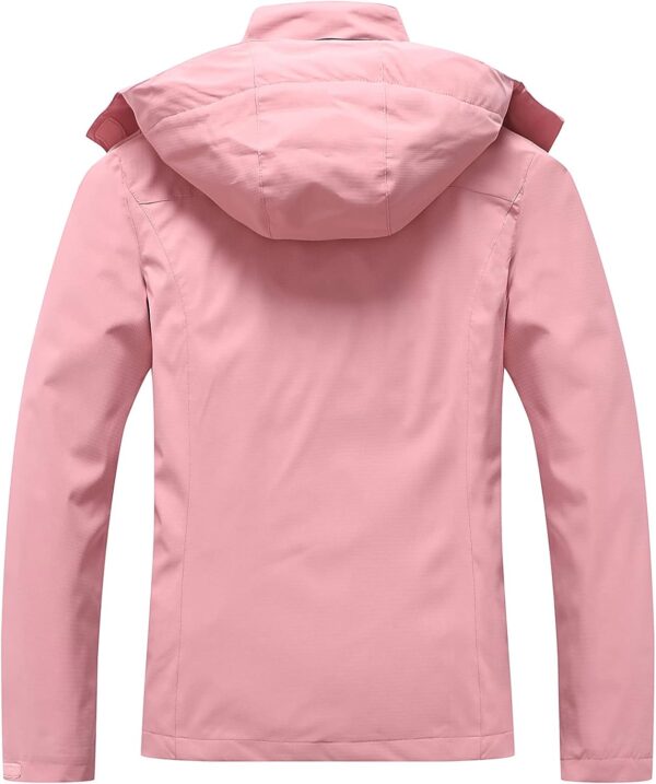 OTU Women's Waterproof Rain Jacket Lightweight Hooded Raincoat for Hiking Travel Outdoor