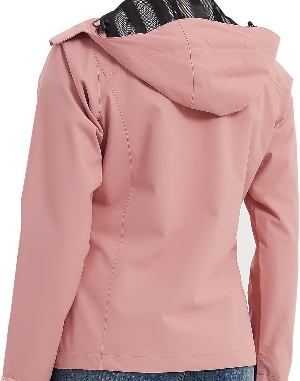 OTU Women's Waterproof Rain Jacket Lightweight Hooded Raincoat for Hiking Travel Outdoor