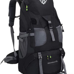 RuRu monkey 50L Hiking Backpack, Waterproof Lightweight Daypack for Outdoor Camping Travel