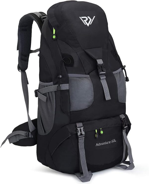 RuRu monkey 50L Hiking Backpack, Waterproof Lightweight Daypack for Outdoor Camping Travel