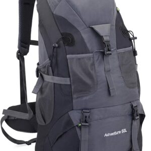 RuRu monkey 50L Hiking Backpack, Waterproof Lightweight Daypack for Outdoor Camping Travel