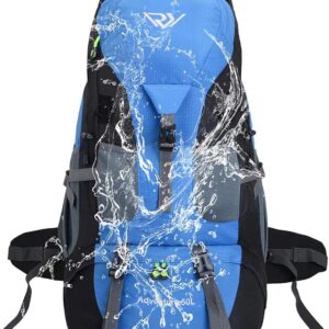 RuRu monkey 50L Hiking Backpack, Waterproof Lightweight Daypack for Outdoor Camping Travel