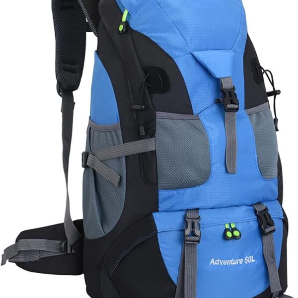 RuRu monkey 50L Hiking Backpack, Waterproof Lightweight Daypack for Outdoor Camping Travel