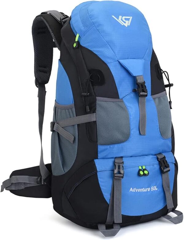 RuRu monkey 50L Hiking Backpack, Waterproof Lightweight Daypack for Outdoor Camping Travel