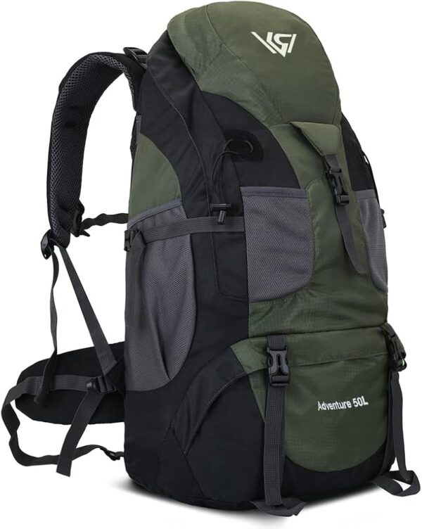 RuRu monkey 50L Hiking Backpack, Waterproof Lightweight Daypack for Outdoor Camping Travel