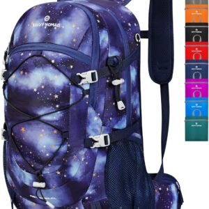 SAVVY NOMAD 40L Hiking Travel Packable Lightweight Camping Backpack Daypack with Removable Belt Bag for Women Men