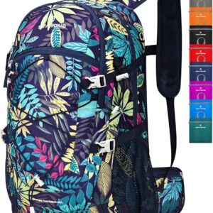 SAVVY NOMAD 40L Hiking Travel Packable Lightweight Camping Backpack Daypack with Removable Belt Bag for Women Men