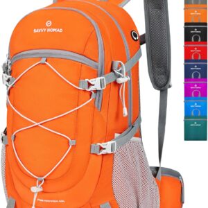 SAVVY NOMAD 40L Hiking Travel Packable Lightweight Camping Backpack Daypack with Removable Belt Bag for Women Men