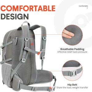 SAVVY NOMAD 40L Hiking Travel Packable Lightweight Camping Backpack Daypack with Removable Belt Bag for Women Men