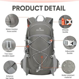 SAVVY NOMAD 40L Hiking Travel Packable Lightweight Camping Backpack Daypack with Removable Belt Bag for Women Men