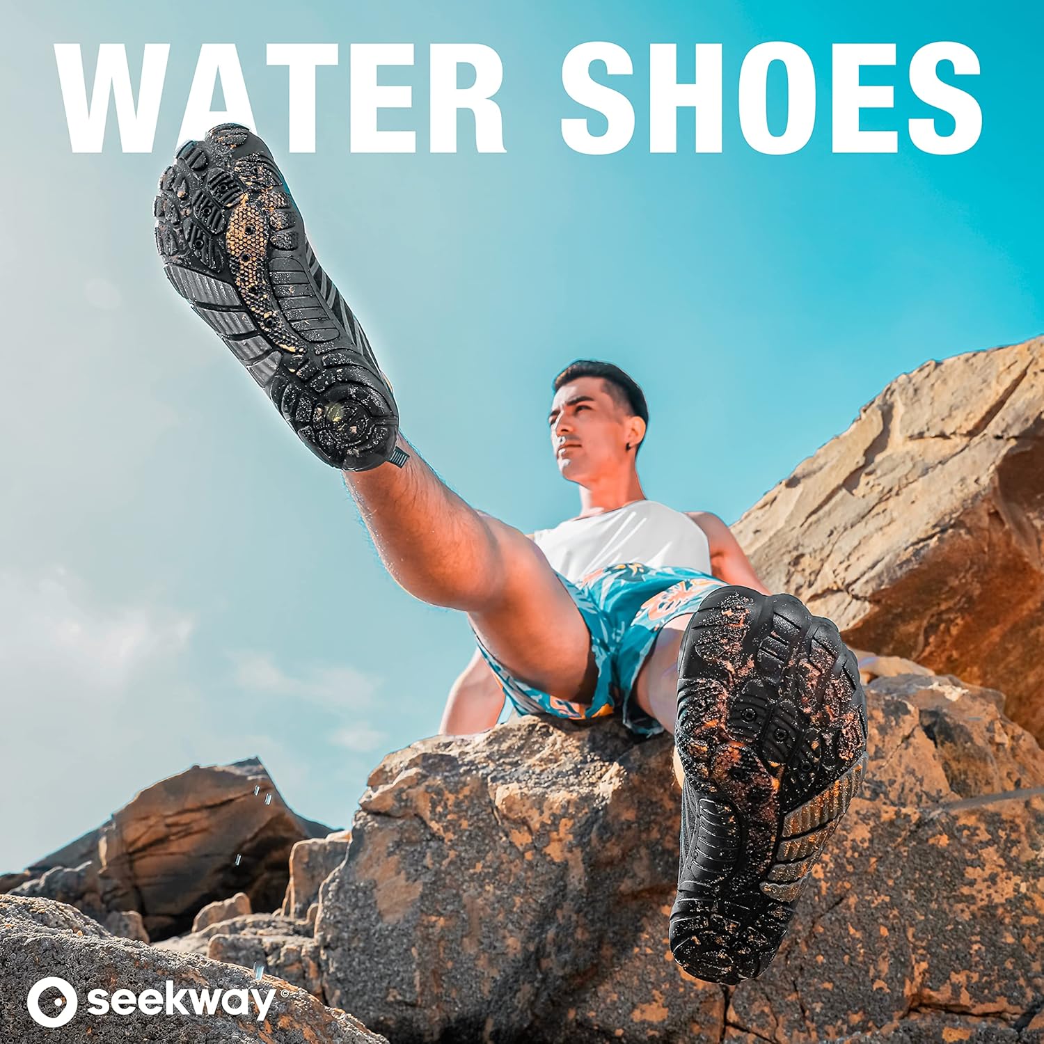 SEEKWAY Water Shoes Men Women Adult Quick-Dry Aqua Sock Barefoot for Beach Swim River Pool Lake Hiking Kayaking Surfing