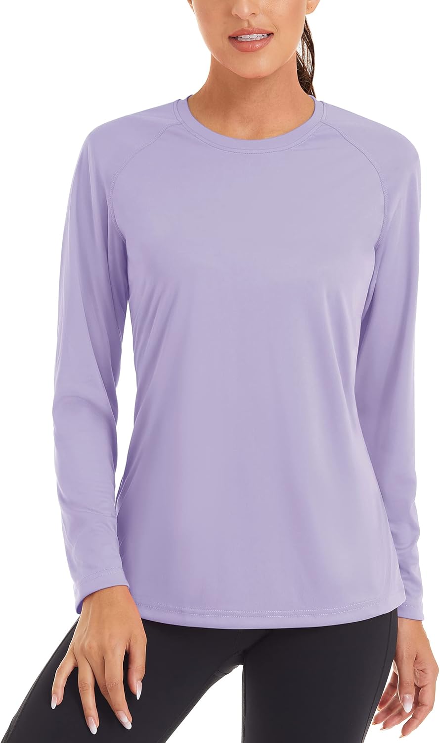 TACVASEN Women's Sun Protection Shirt UPF 50+ Long Sleeve Hiking Running Sport Workout Rash Guards Tops