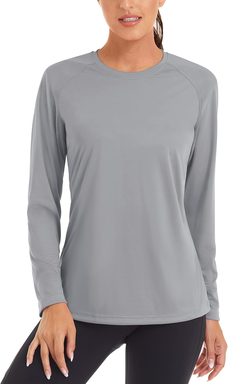 TACVASEN Women's Sun Protection Shirt UPF 50+ Long Sleeve Hiking Running Sport Workout Rash Guards Tops
