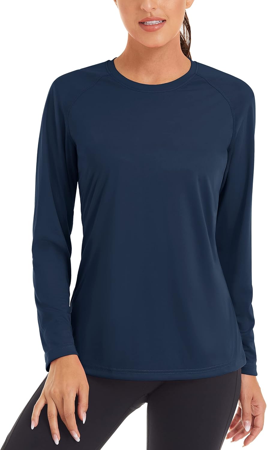 TACVASEN Women's Sun Protection Shirt UPF 50+ Long Sleeve Hiking Running Sport Workout Rash Guards Tops