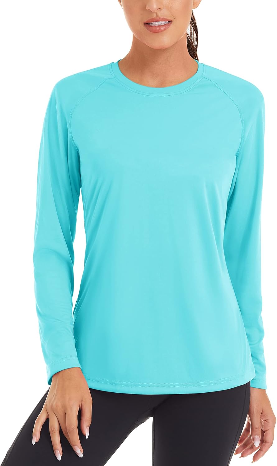 TACVASEN Women's Sun Protection Shirt UPF 50+ Long Sleeve Hiking Running Sport Workout Rash Guards Tops