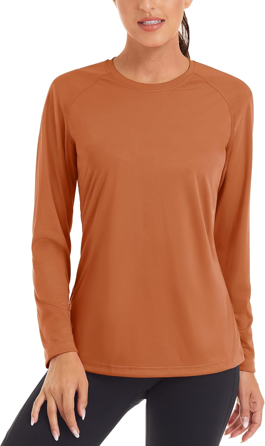 TACVASEN Women's Sun Protection Shirt UPF 50+ Long Sleeve Hiking Running Sport Workout Rash Guards Tops